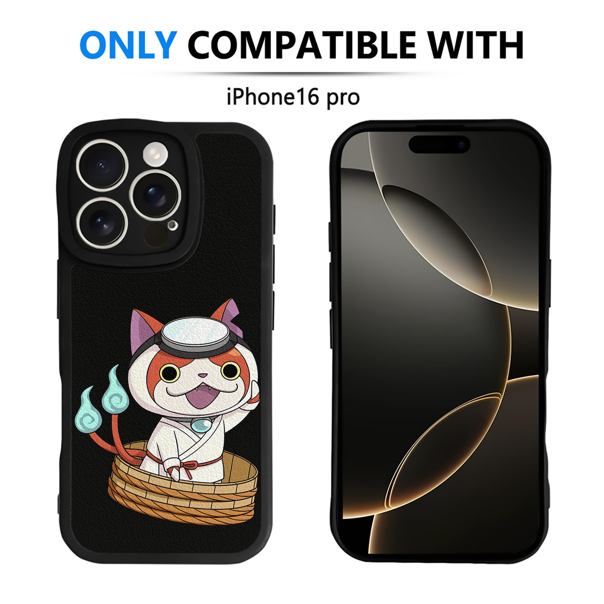 （画像用） 妖怪ウォッチ Yo-kai Watch 【iPhone 16シリーズ対応】シリコンスマホケース（レザー調） 材質：シリコン